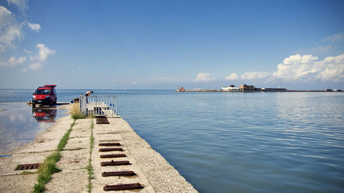 Scenic view of sea against sky
