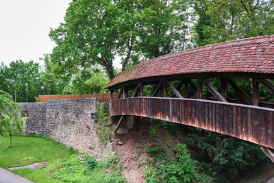 View of bridge in park
