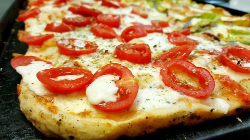 Close-up of pizza