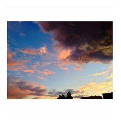 Low angle view of cloudy sky