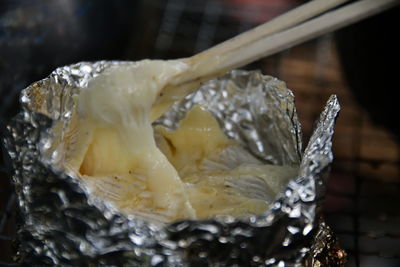 Close-up of ice cream