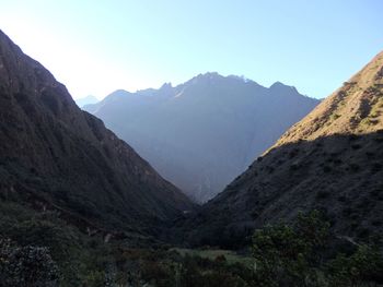 Scenic view of mountains