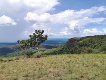 Scenic view of landscape against sky