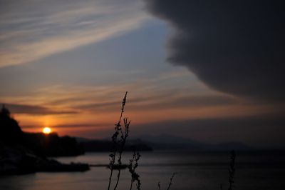 Scenic view of sky at sunset