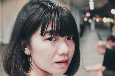 Close-up portrait of a girl