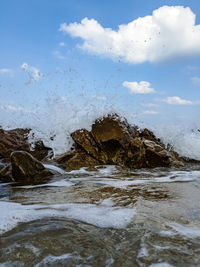 Scenic view of sea against sky