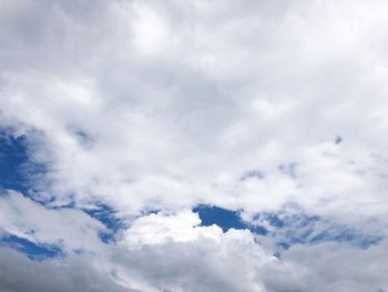 Low angle view of clouds in sky