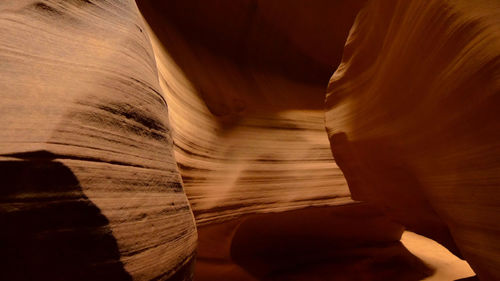 Blurred motion of rock formations