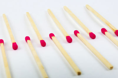 Close-up of colored pencils