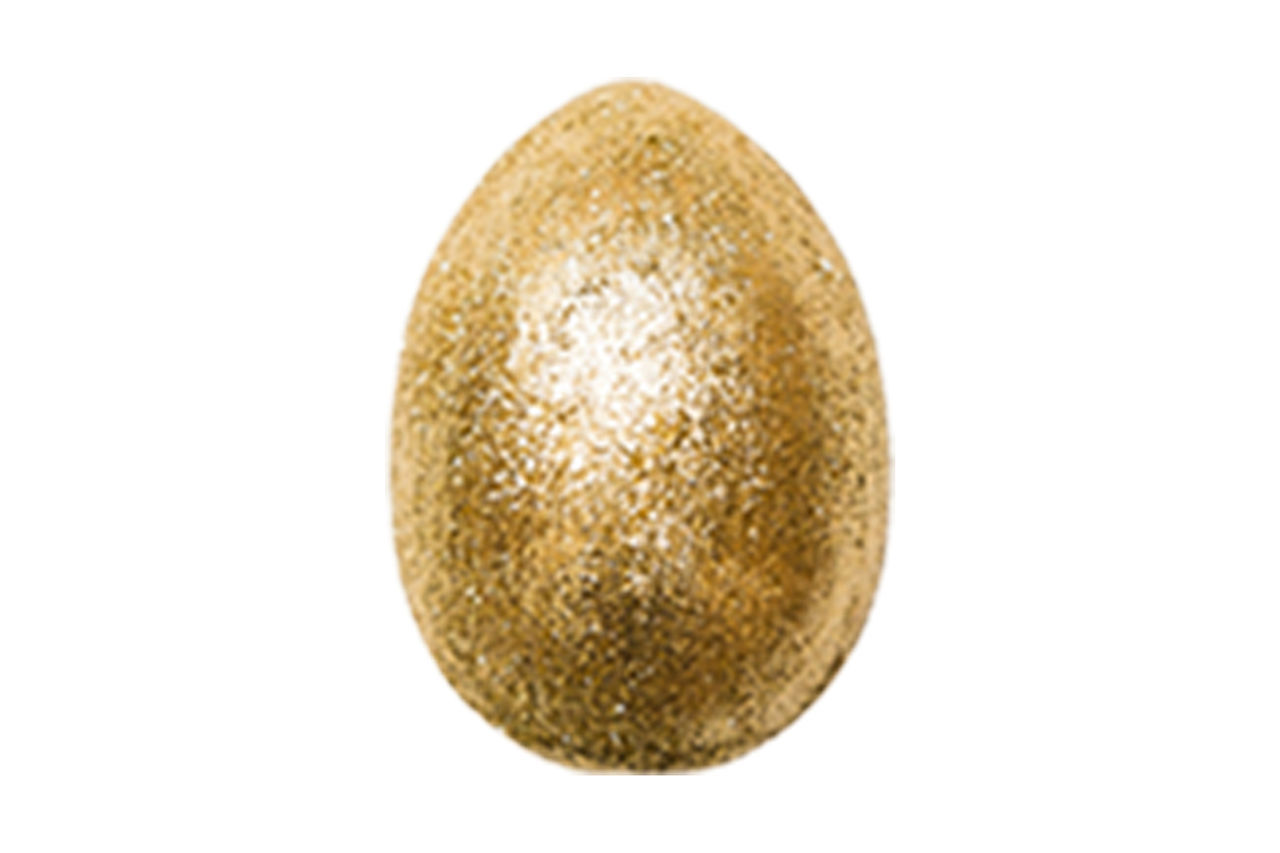 gold, cut out, studio shot, white background, single object, egg, no people, shiny, indoors, food and drink, close-up, food