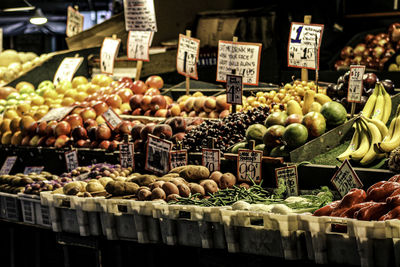 Vegetables for sale at market