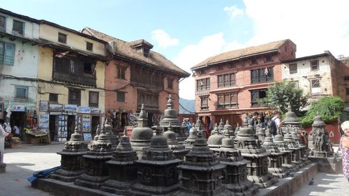Buildings against sky