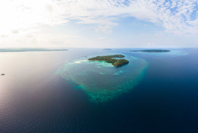 Panoramic view of sea against sky