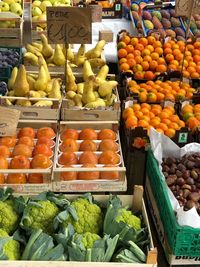 Fruits for sale at market stall