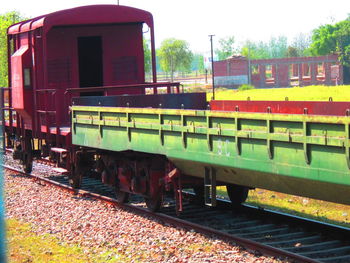 Train on railroad track
