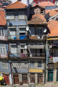 Low angle view of residential building