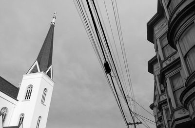 Low angle view of building against sky