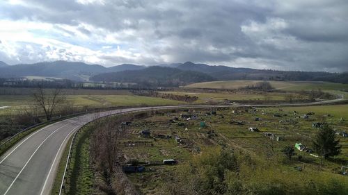 Scenic view of landscape against sky