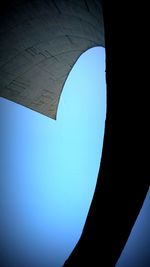 Low angle view of clear blue sky