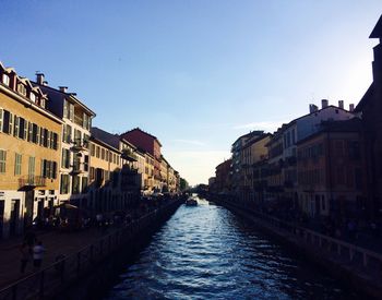 Canal along buildings