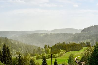 Panoramic view of landscape against sky