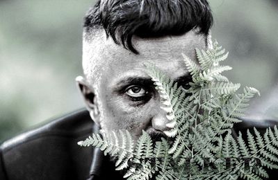 Close-up portrait of man