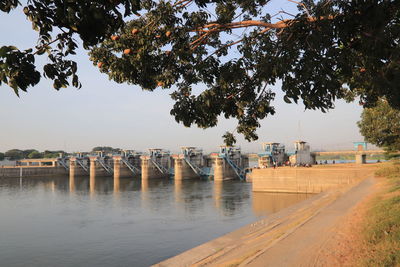 Scenic view of river against sky