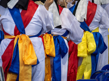 Full frame shot of multi colored flags