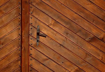 Full frame shot of wooden door