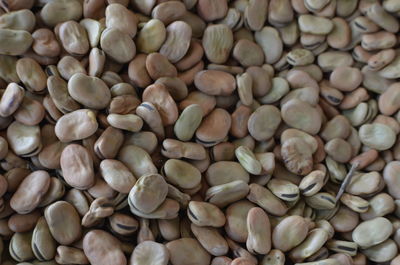 Full frame shot of broad bean at market