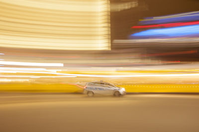 Close-up of yellow car