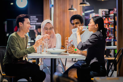 Group of people at restaurant