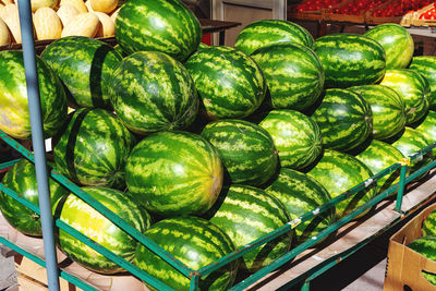 Close-up of fruits for sale at market stall