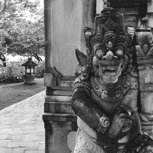 Statue outside temple