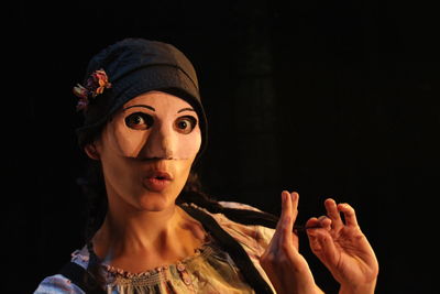 Close-up of human face