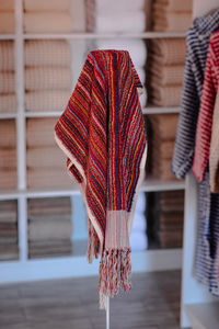 Close-up of decoration hanging on table