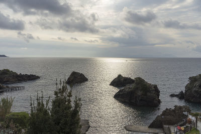 Scenic view of sea against sky