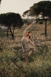 Woman in a field