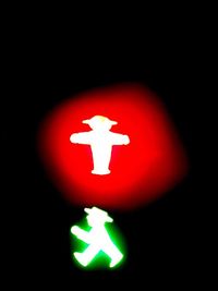 Close-up of illuminated sparkler at night