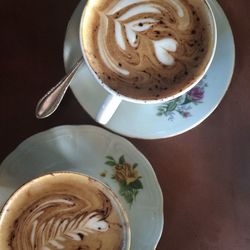 Close-up of coffee on table