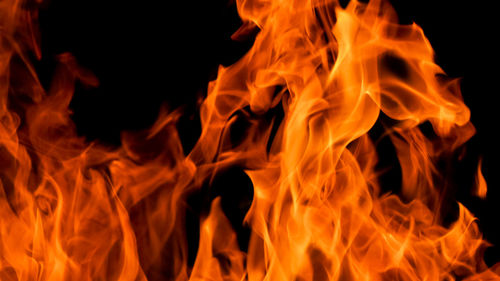 Close-up of fire