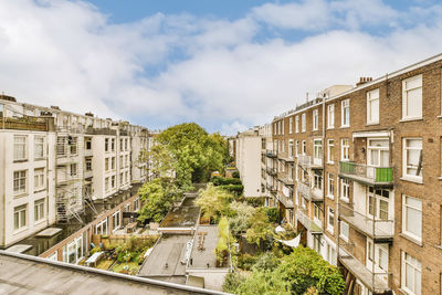 Buildings in city against sky