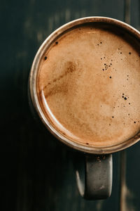 Close-up of coffee on table