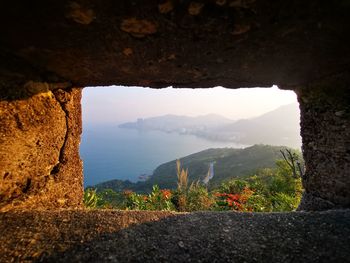 Scenic view of landscape against sky during sunset