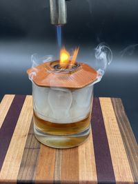 Close-up of drink on table