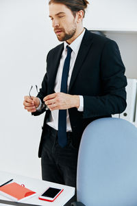 Young man using smart phone