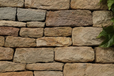 Full frame shot of stone wall