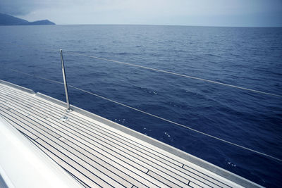 High angle view of sea against sky