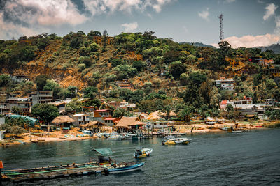 Lakeside accommodations and restaurants for tourists near lake atitlan in panajachel, guatemala