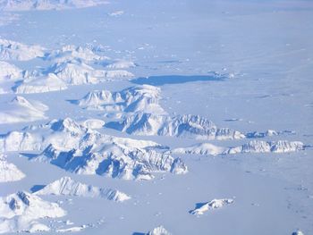 Scenic view of snowcapped mountains
